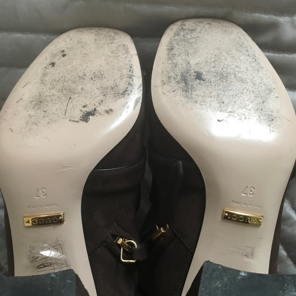 ⛔️ SOLD $609 ⛔️ ~ Gucci Marmont Suede ankle boots - Picture 6 of 8